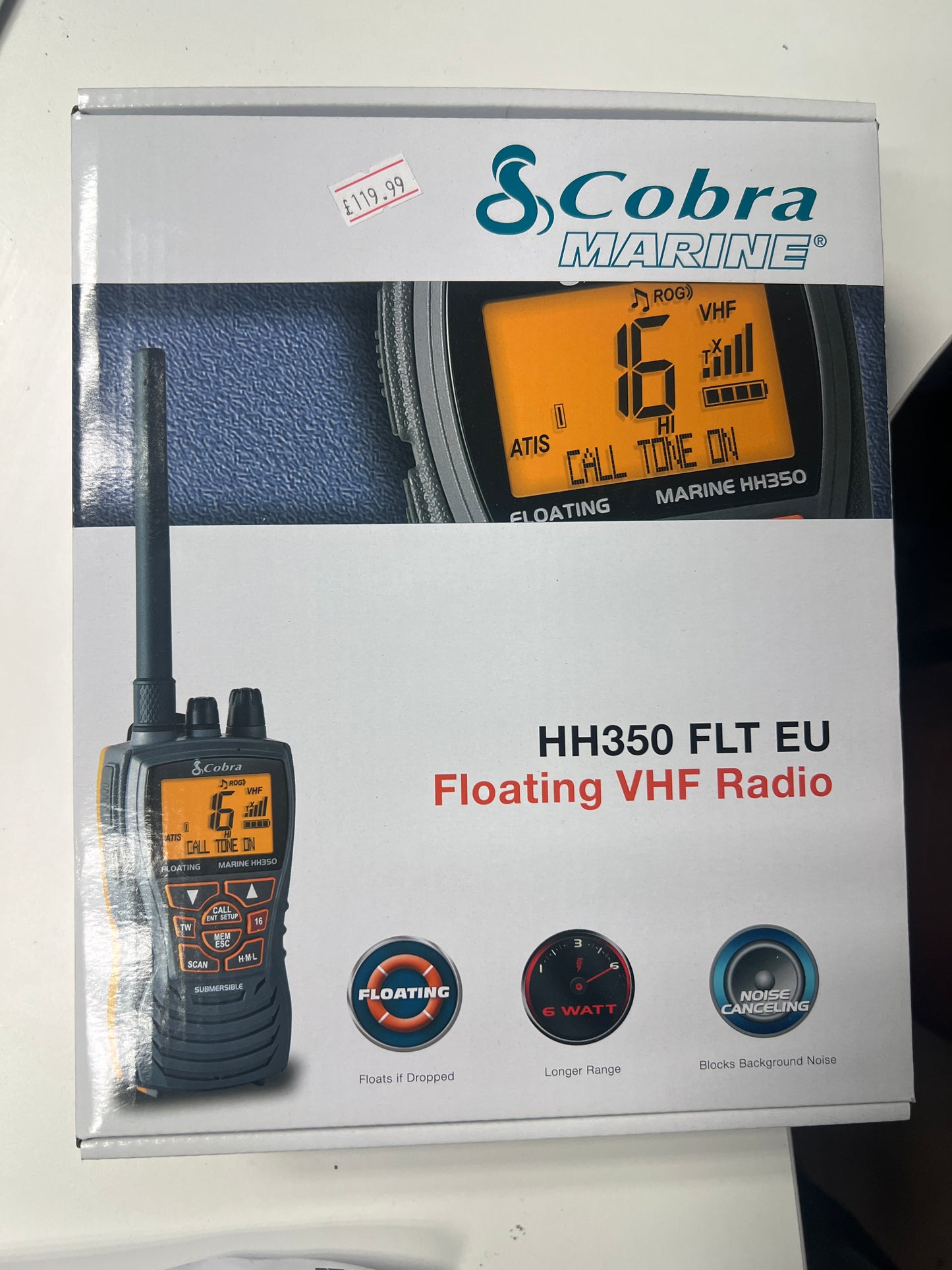 New Cobra HH350 Floating Handheld VHF Radio